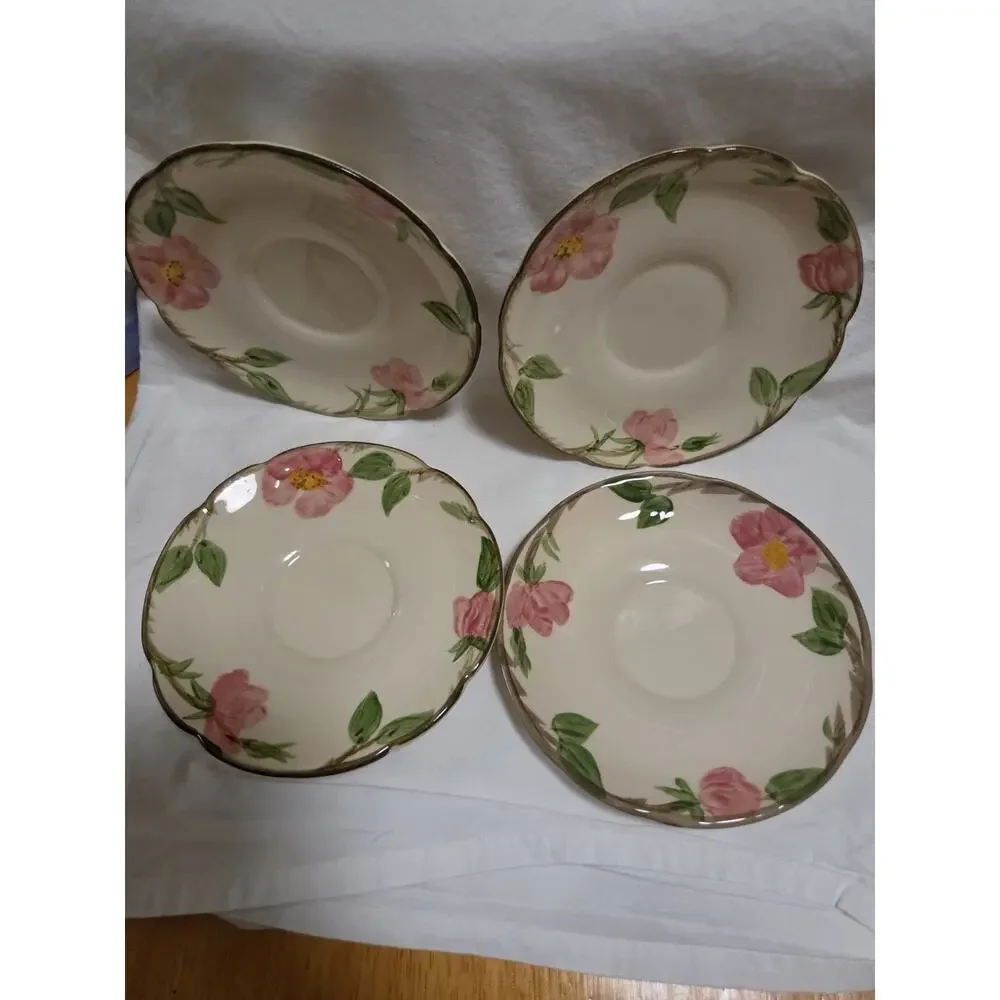 Vintage Set of 4 Franciscan Desert Rose 5.5